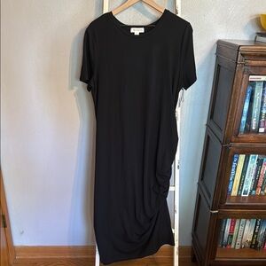 NWT Treasure & Bond Black Stretch Summer Dress Women Size 1X
